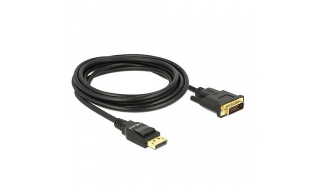 DeLOCK 85314 video cable adapter 3 m DisplayPort DVI-D Black
