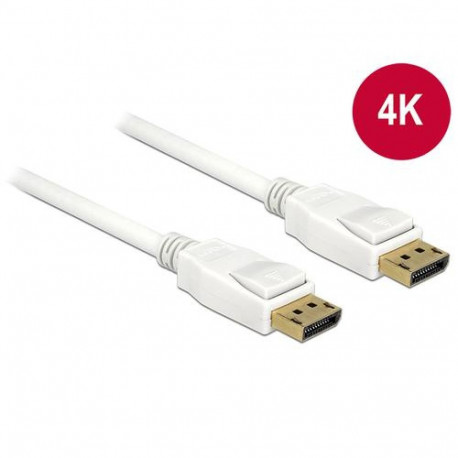 DeLOCK 2m, 2xDisplayPort DisplayPort White
