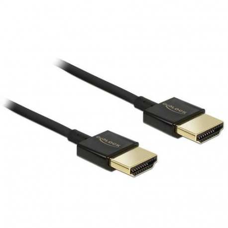 DeLOCK HDMI/HDMI, 2 m HDMI cable HDMI Type A (Standard) Black