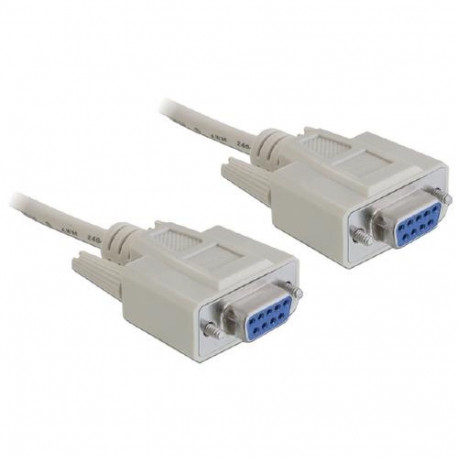 DeLOCK Serial Cable RS-232 D-Sub 9 female to female 1.8 m null modem