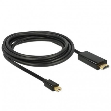 DeLOCK 83700 video cable adapter 3 m HDMI Mini DisplayPort Black