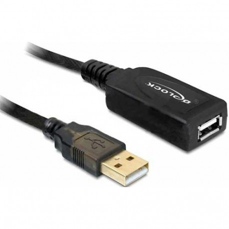 DELOCK USB Verl. A -> A St/Bu 15.00m aktiv sw
