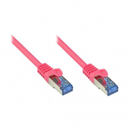 Alcasa Cat6a 15m networking cable Magenta S/FTP (S-STP)