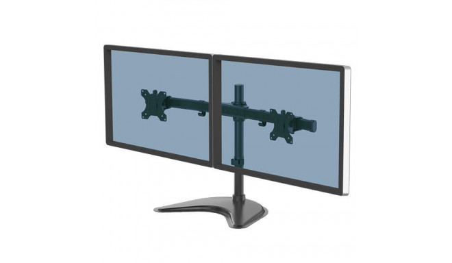 Fellowes Seasa Dual Monitor Arm - Freestanding Monitor Mount for 8KG 27 inch Screens - Ergonomic Adj