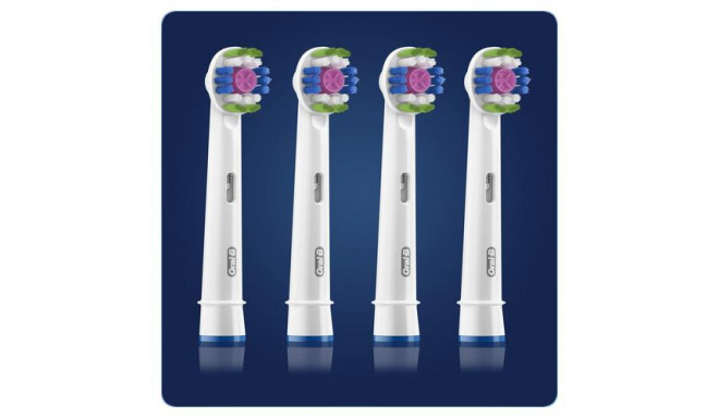 Oral-B 3D White Replacement Brush Head with CleanMaximiser Technology, 4 pcs