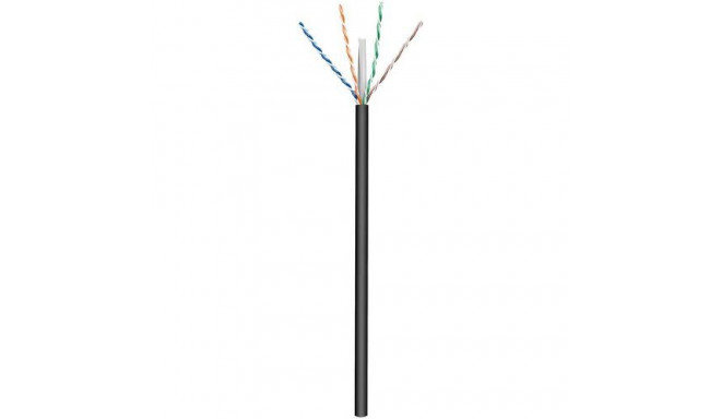 Goobay 77625 networking cable Black 100 m Cat6 U/UTP (UTP)
