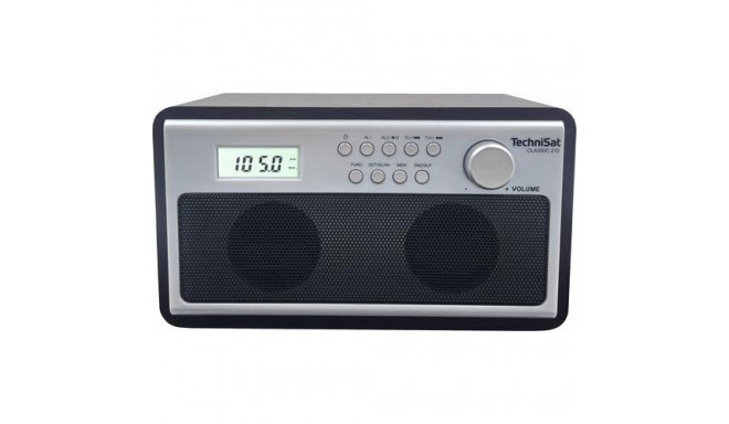 TechniSat CLASSIC 210 Clock Analog Silver, Wood