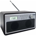 TechniSat CLASSIC 210 Clock Analog Silver, Wood