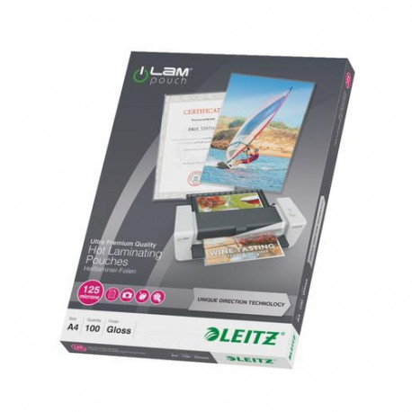 Leitz Laminating pouches A4 UDT 125 microns