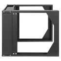 Intellinet 19" Wall Mount Open Frame Network Rack, 6U, Front-hinged Swing Frame Flat Pack, 