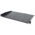 Intellinet 19&quot; Cantilever Shelf, 1U, Shelf Depth 350mm, Vented, Max 25kg, Black, Three Year