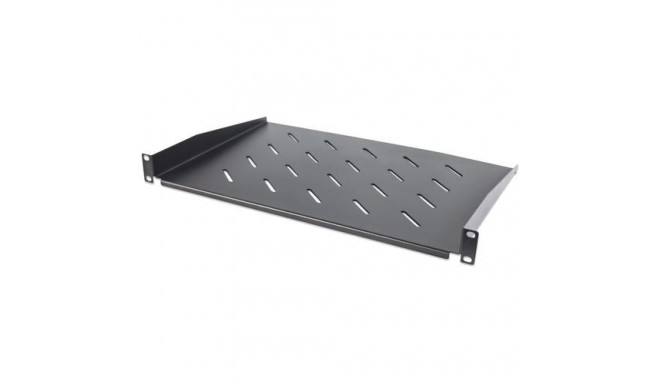 Intellinet 19&quot; Cantilever Shelf, 1U, Shelf Depth 350mm, Vented, Max 25kg, Black, Three Year