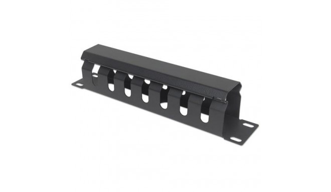 Intellinet 10&quot; Cable Management Panel, 1U, Covered, Black