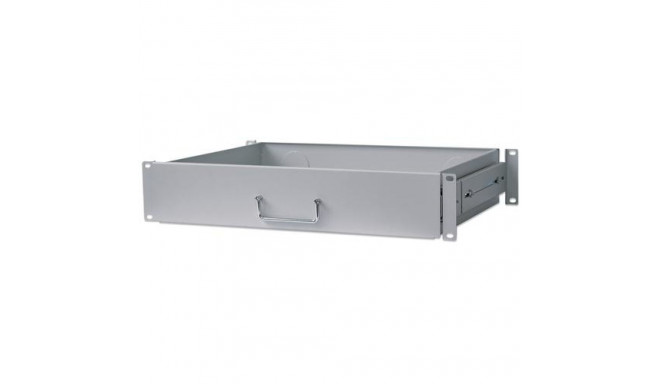 Intellinet 19&quot; Drawer Shelf, 2U, Shelf Depth 350mm, Max 30kg, Grey, Three Year Warranty