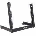Intellinet Network Rack, Open Frame (Desktop), 8U, Usable Width 465mm, Black, Flatpack, 19&quot;