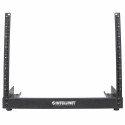Intellinet Network Rack, Open Frame (Desktop), 8U, Usable Width 465mm, Black, Flatpack, 19&quot;