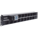 Intellinet 19&quot; 2U Rackmount 15-Way Power Strip - German Type&quot;, With Double Air Swi
