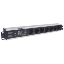 Intellinet 19&quot; 1.5U Rackmount 7-Way Power Strip - German Type&quot;, With Surge Protect
