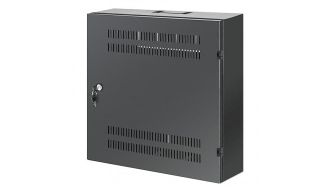 Intellinet Low-Profile 19&quot; Wall Mount Cabinet with 4U Horizontal and 2U Vertical Rails Slim