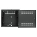 Intellinet Low-Profile 19&quot; Wall Mount Cabinet with 4U Horizontal and 2U Vertical Rails Slim