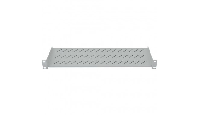 Intellinet 19&quot; Cantilever Shelf, 1U, 2-Point Front Mount, 150mm Depth, Max 25kg, Grey, Thre