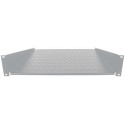 Intellinet 19&quot; Cantilever Shelf, 2U, 2-Point Front Mount, 250mm Depth, Max 25kg, Grey, Thre