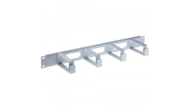 Intellinet 19&quot; Cable Management Panel, 1U, 4 long plastic rings, Grey
