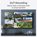 Reolink NVS12-8MB4W - 4K Security Camera System, Wi-Fi 6, Person/Vehicle/Animal Detection, 12-Channe