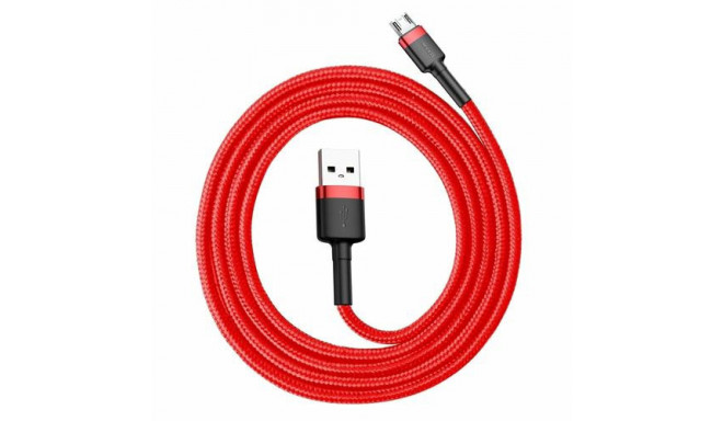 Baseus 6953156280328 mobile phone cable Black, Red 1 m USB A Micro-USB B