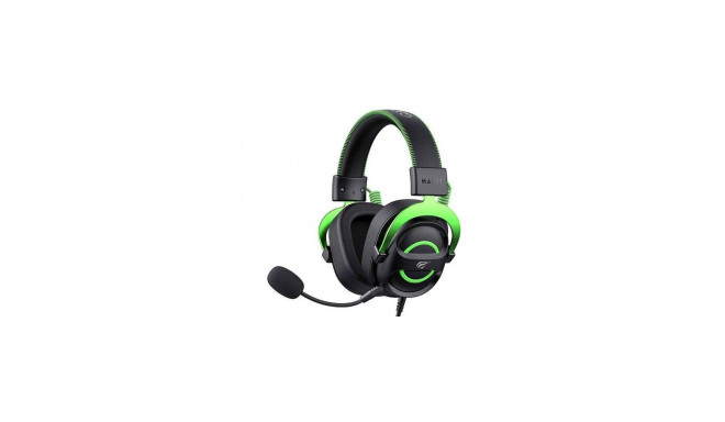 Havit H2002E - gaming headphones, black and green