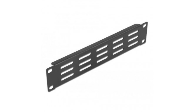 DeLOCK 10″ Network Cabinet Panel with ventilation slots horizontal 1U black