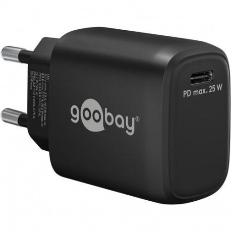 Goobay 65367 mobile device charger Laptop, Smartphone, Tablet Black AC Indoor