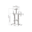 Equip 650605 60-100&quot; Ultra-large Telescopic Display LFD Trolley