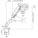 Equip 13&quot;-27&quot; Interactive Monitor Desk Mount Bracket