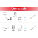 Equip Cat.6A Platinum S/FTP Patch Cable, White, 0.25m, 10pcs/set