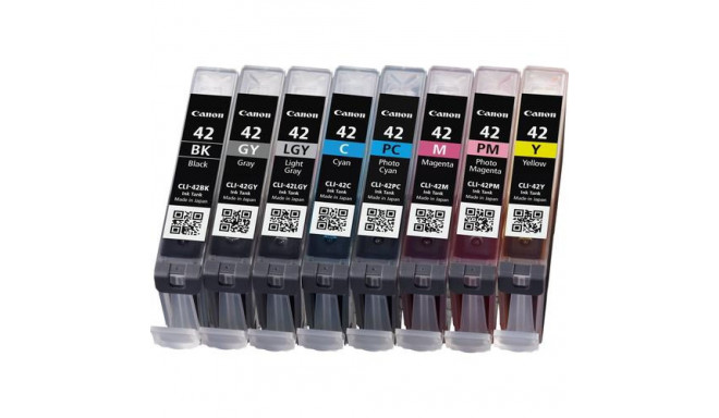 Canon CLI-42 BK/GY/LGY/C/M/Y/PC/PM 8 Ink Cartridge Multipack