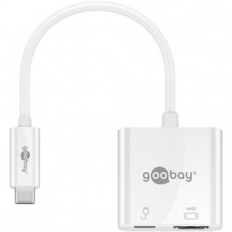 Goobay USB-C HDMI Adapter 4k 60 Hz, White