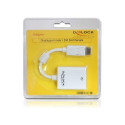 DeLOCK 61765 video cable adapter 0.125 m DisplayPort DVI-I White