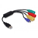 DeLOCK 61724 interface hub 480 Mbit/s Black