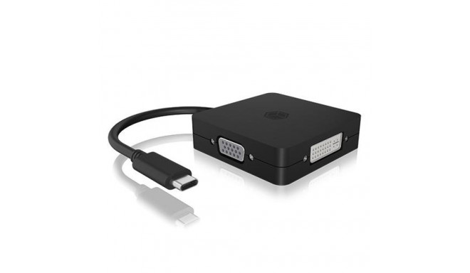 ICY BOX IB-DK1104-C USB graphics adapter 3840 x 2160 pixels Black