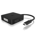 ICY BOX IB-DK1104-C USB graphics adapter 3840 x 2160 pixels Black ICY BOX IB-DK1104-C USB graphics adapter 3840 x 2160 pixels Black