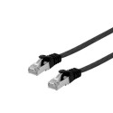 Equip Cat.6A U/FTP Flat Patch Cable, 5.0m, black
