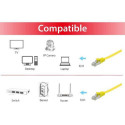 Equip Cat.6A U/FTP Flat Patch Cable, 10.0m, Yellow
