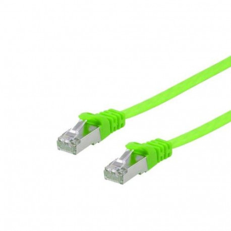 Equip Cat.6A U/FTP Flat Patch Cable, 2.0m, Green