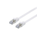 Equip Cat.6A U/FTP Flat Patch Cable, 2.0m, White