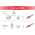 Equip Cat.6A S/FTP Patch Cable, 15m, Red