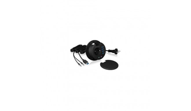 ICY BOX IB-HUB1430 socket-outlet Black