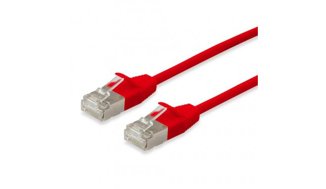 Equip Cat.6A F/FTP Slim Patch Cable, 10m, Red