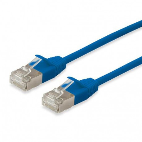 Equip Cat.6A F/FTP Slim Patch Cable, 0.5m, Blue