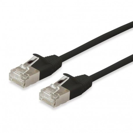 Equip Cat.6A F/FTP Slim Patch Cable, 5m, Black
